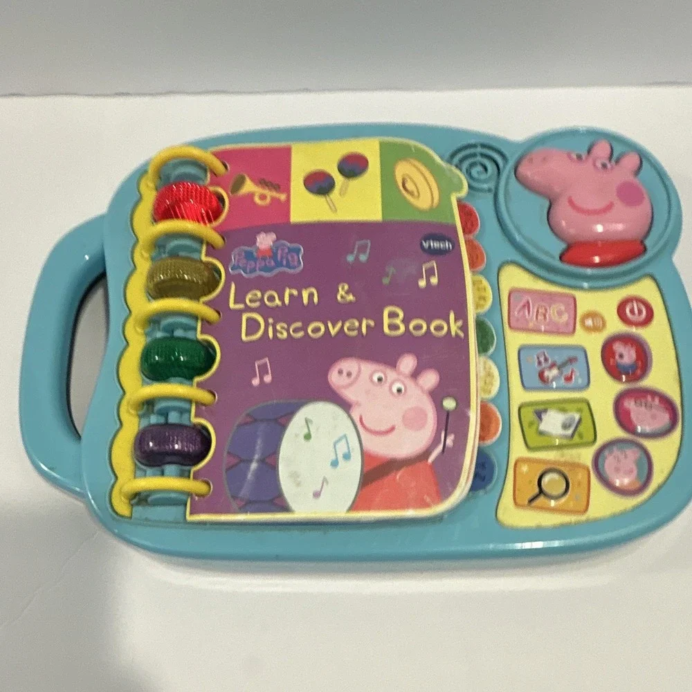 VTech Peppa Pig Learn & Discover Book Electronic Learning Toy Ages 2-5